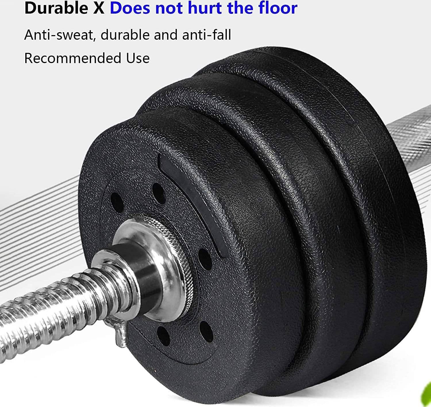 COPPIA DISCHI DUMMBELL PESI DISCO PER BILANCIERE MANUBRI DA 2,5KG BODYBUILDING - 4