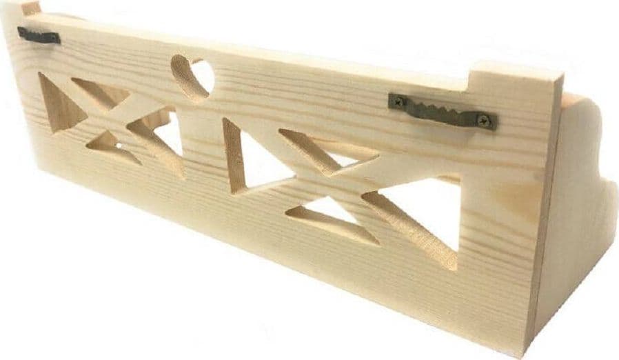 PORTAROTOLO DA CUCINA A PARETE IN LEGNO PER DECOUPAGE PORTA SCOTTEX ROTOLO - 2