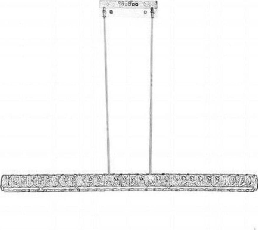 LAMPADARIO DA SOFFITTO LED 15 W CON CRISTALLI IN ACRILICO LUCE BIANCA 6500K B44 - 2