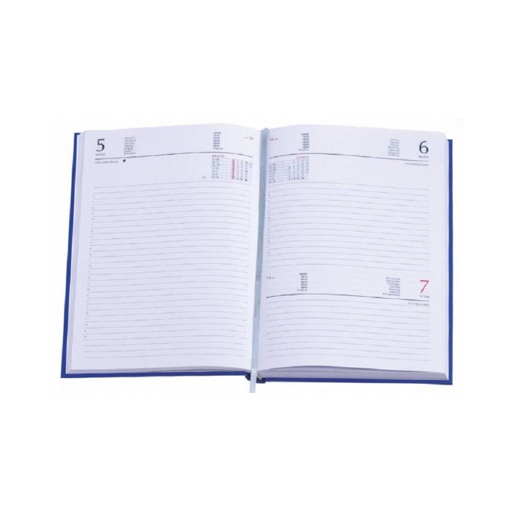 AGENDA ANNO VARI COLORIO GIORNALIERA DIARIO 21X15CM TASCABILE COPERTINA RIGIDA - 2
