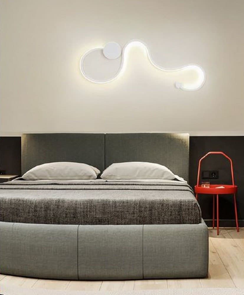 APPLIQUE DA PARETE 20W MODERNO LUCE 3000K 6500K 4000K LAMPADA PER INTERNI E12 - 6