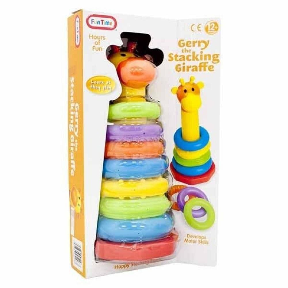 PIRAMIDE AD ANELLI GIRAFFA 7 ANELLI PRIMA INFANZIA KIDZ CORNER TOY - 2