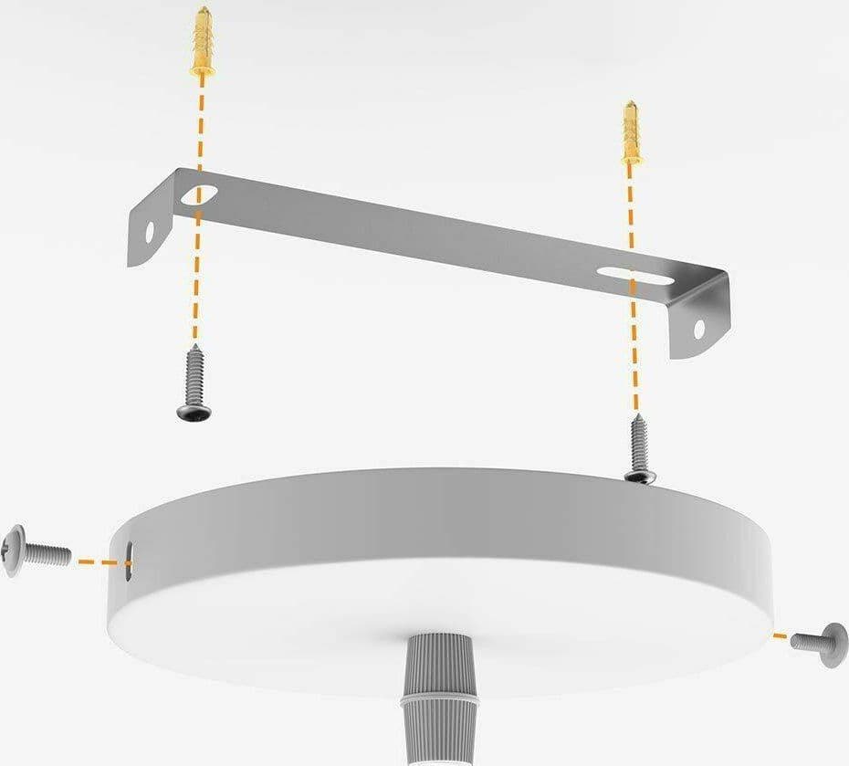 LAMPADARIO LAMPADA SOSPENSIONE CUBO 18CM DESIGN MODERNO PARALUME METALLO BIANCO - 5