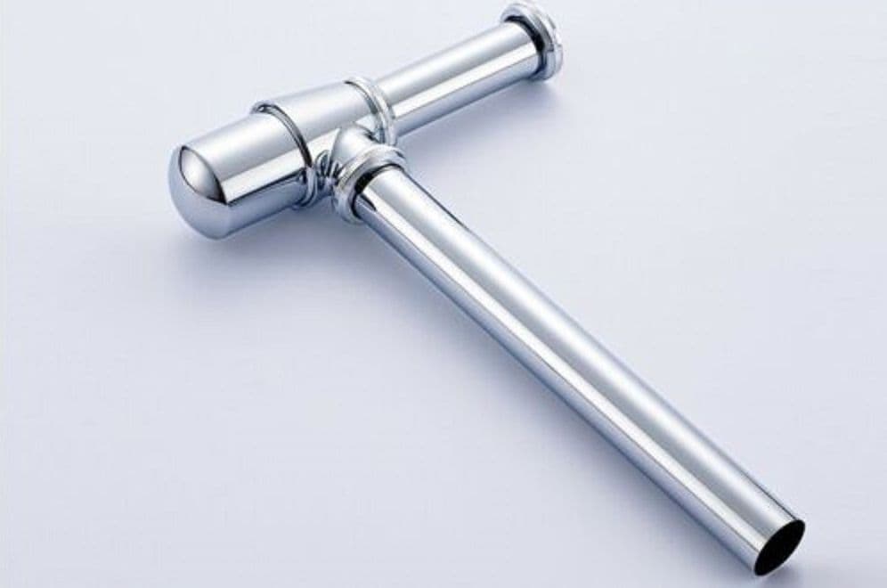 SIFONE A BOTTIGLIA PER LAVANDINO LAVABO SCARICO 1" 1/4 CROMATO CON ROSONE 69373 - 4