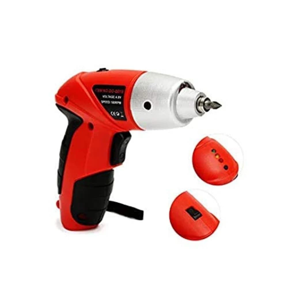 AVVITATORE CACCIAVITE ELETTRICO A BATTERIA TRAPANO CON 38 PUNTE E TORCIA LED - 6