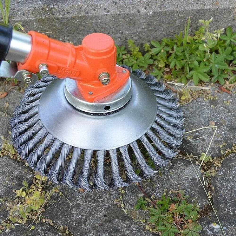 TESTINA PER DECESPUGLIATORE UNIVERSALE SPAZZOLA PER PULIZIA PAVIMENTI 150MM 6" - 3