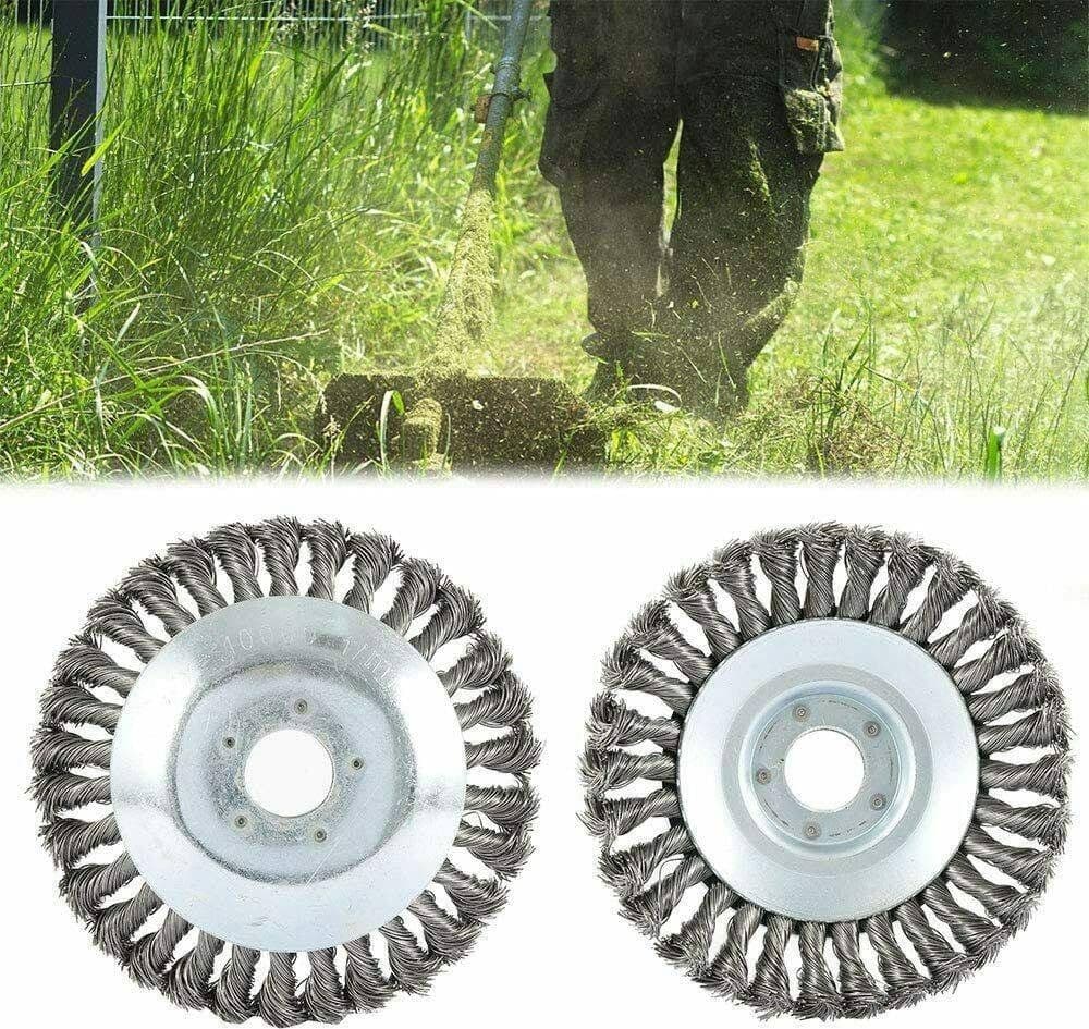 TESTINA PER DECESPUGLIATORE UNIVERSALE SPAZZOLA PER PULIZIA PAVIMENTI 150MM 6" - 4