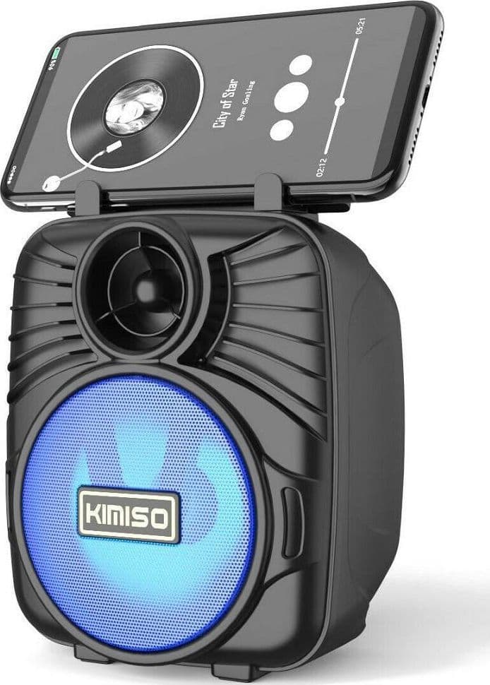 CASSA ACUSTICA SPEAKER BLUETOOTH RICARICABILE PORTATILE FM MICROSD TF USB AUX - 2