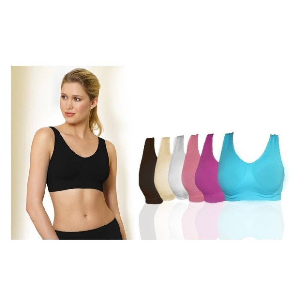 REGGISENO SENZA CUCITURE MODELLANTE SPORTIVO DONNA VARI COLORI - 3