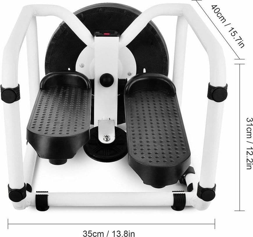 MINI STEPPER MULTIFUNZIONE CON BANDE ELASTICI DI RESISTENZA SEDUTA FITNESS CASA - 7