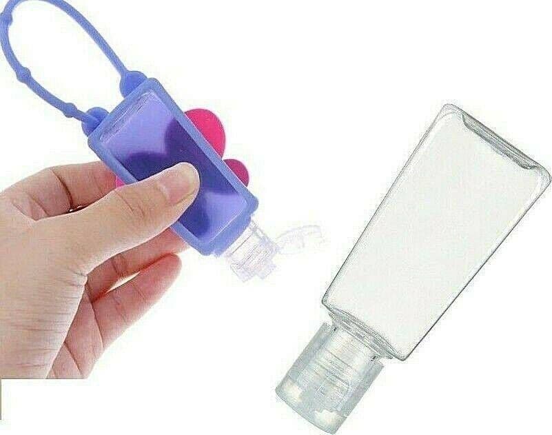 DISPENSER 30ML PORTA GEL IGIENIZZANTE PER MANI ZAINO BORSA VALIGIA SCUOLA AEREO - 2