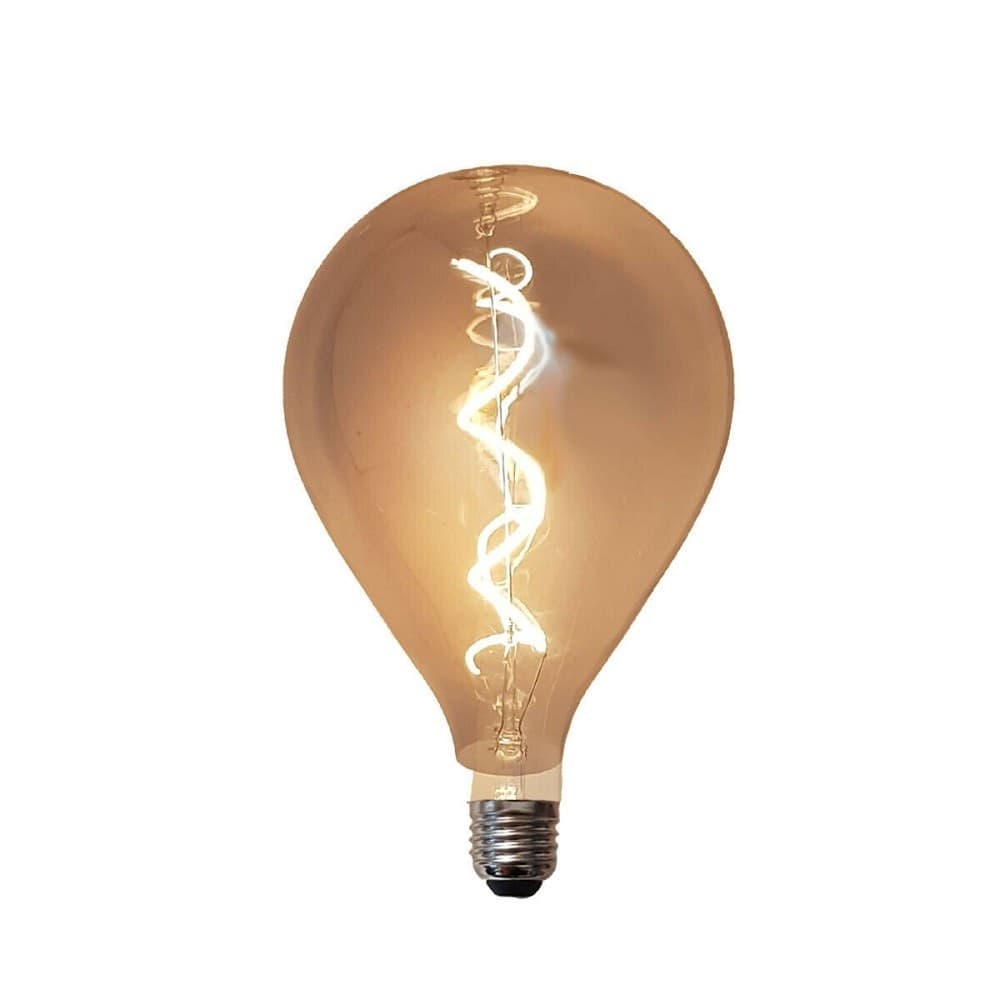 LAMPADINA LED FILAMENTO VINTAGE RETRO' LAMPADA FUME' E27 4W LUCE CALDA 2200K - 3