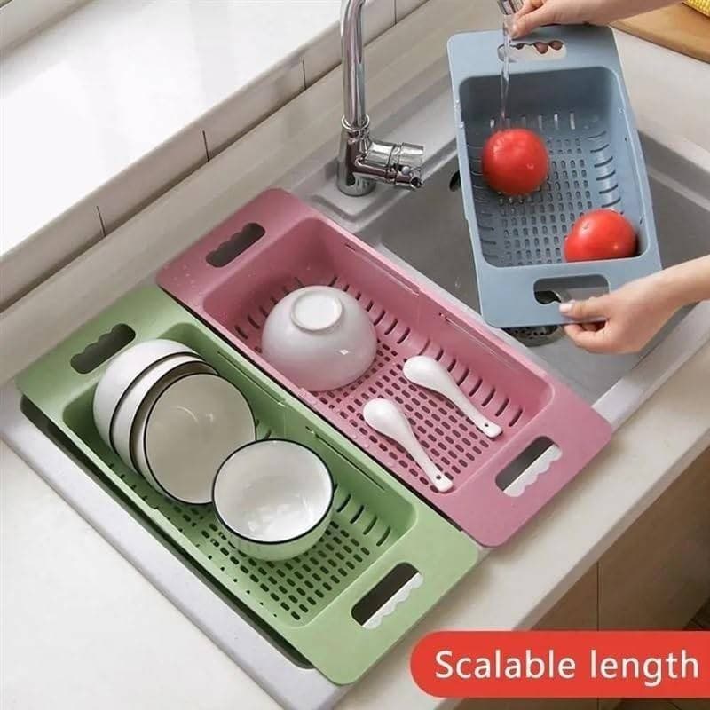 SCOLATUTTO ALLUNGABILE REGOLABILE SCOLA PIATTI GOCCIOLATOIO ACCESSORIO DA CUCINA - 5