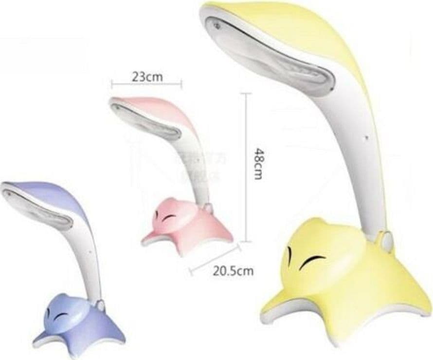 LAMPADA DA TAVOLO PROTEGGI VISTA SILVER FOX 2 IN 1 LUCE NOTTURNA BAMBINI