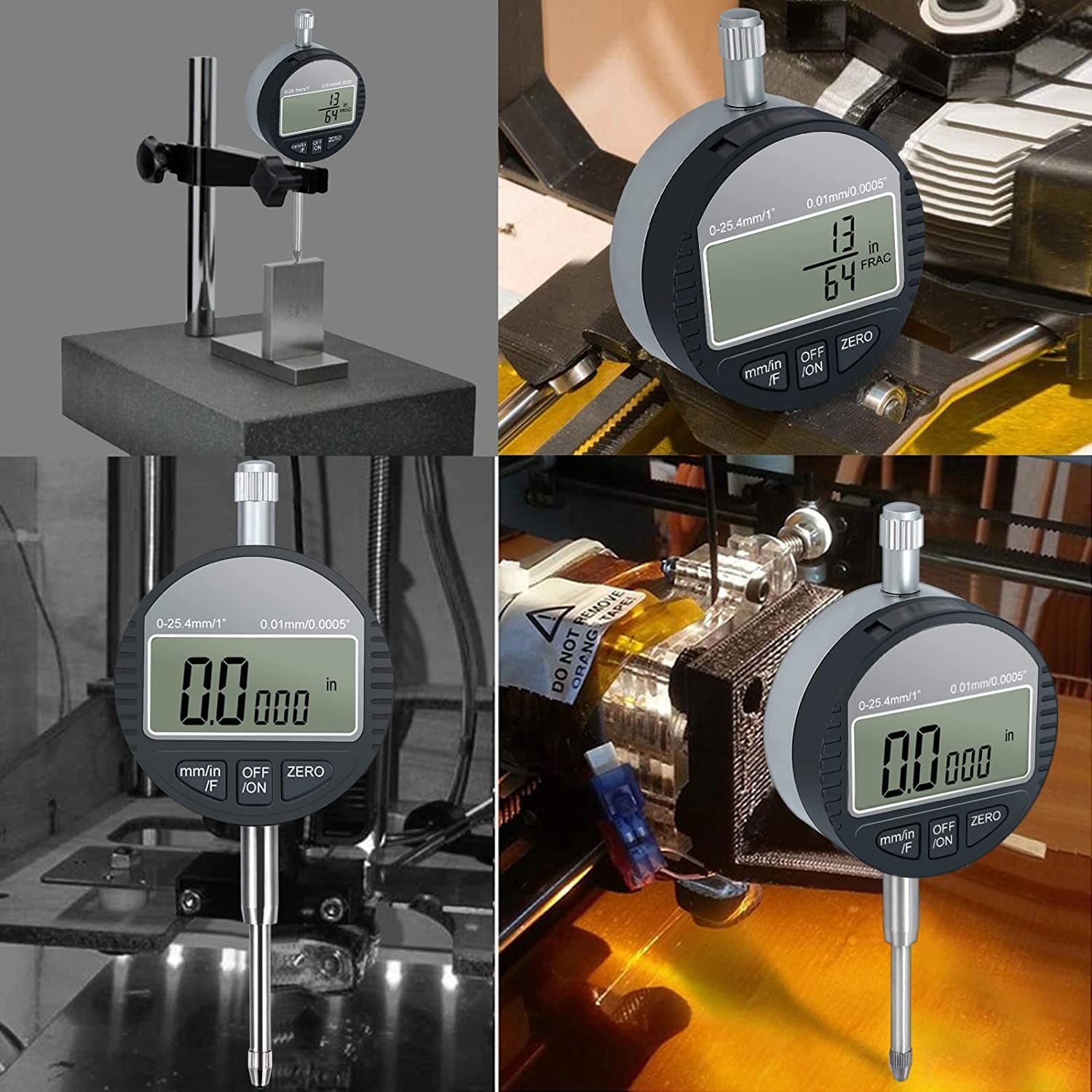 COMPARATORE CENTESIMALE DIGITALE CON DISPLAY 0-25,4MM/0,5" TORNIO  0,01MM/0,005" - 2