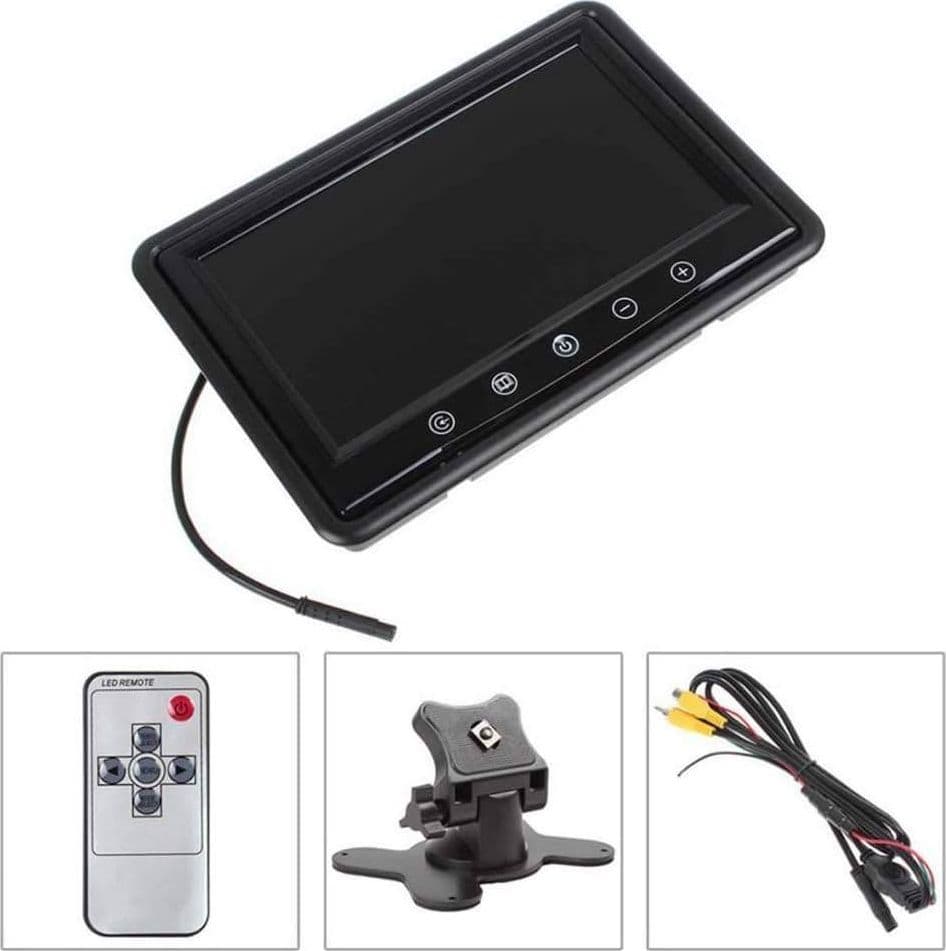MONITOR PER VIDEOSORVEGLIANZA TELECAMERA AUTO LCD 9 POLLICI 12V MAXTECH LCD-9" - 3