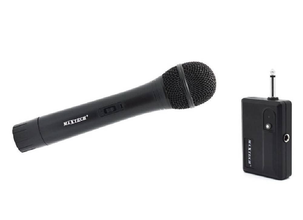 MICROFONO WIRELESS SENZA FILI PORTATILE RICEVITORE 2,4GHZ KARAOKE MIC-08 MAXTECH - 5