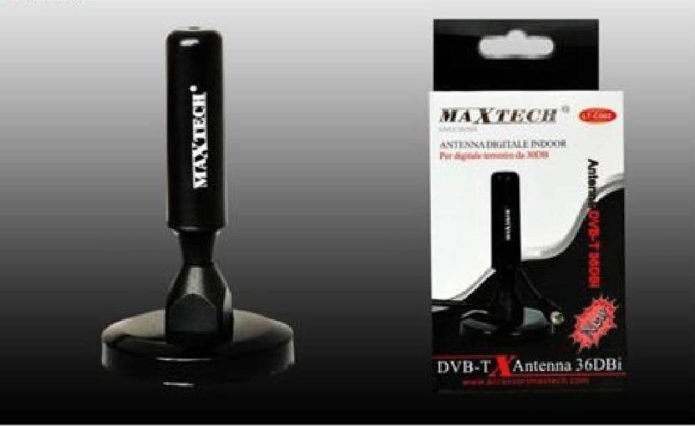 ANTENNA DIGITALE TERRESTRE PORTATILE AMPLIFICATA DVB-T 30DB INDOOR MAXTECH LT-C002 - 2