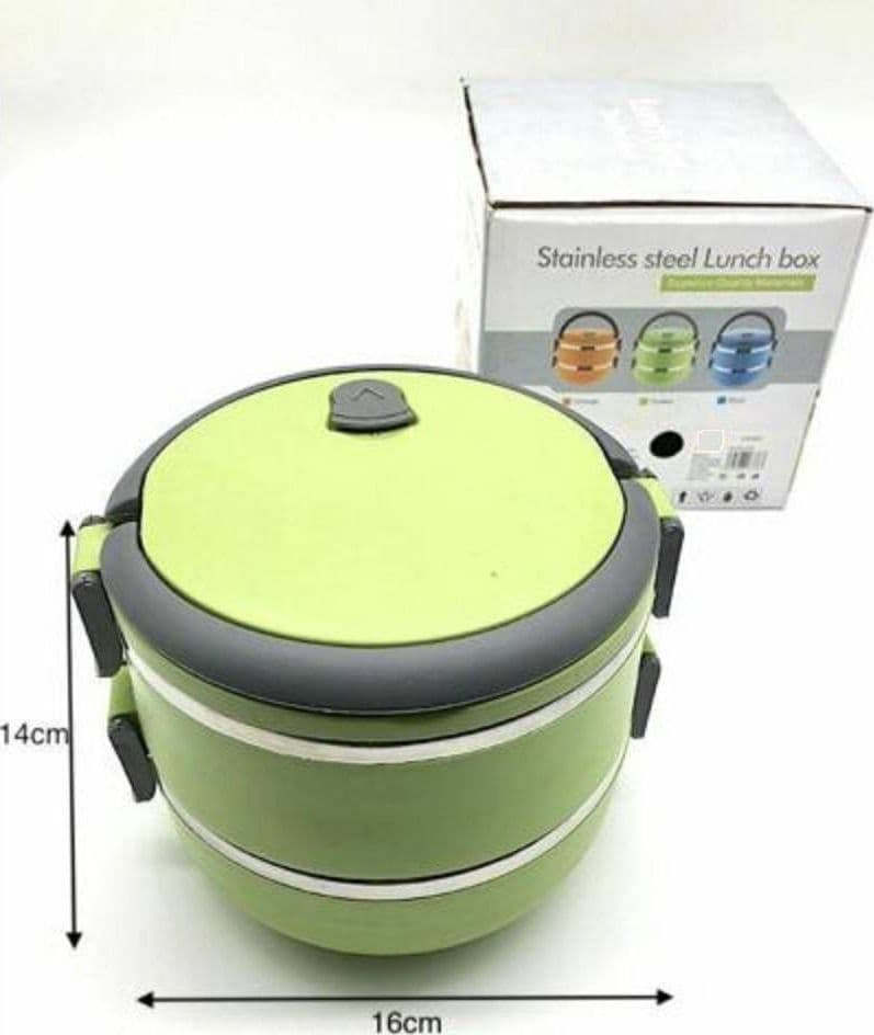 PORTAVIVANDE ERMETICO 1400ML CONTENITORE INOX ABS CONTENITORE PORTA PRANZO - 2