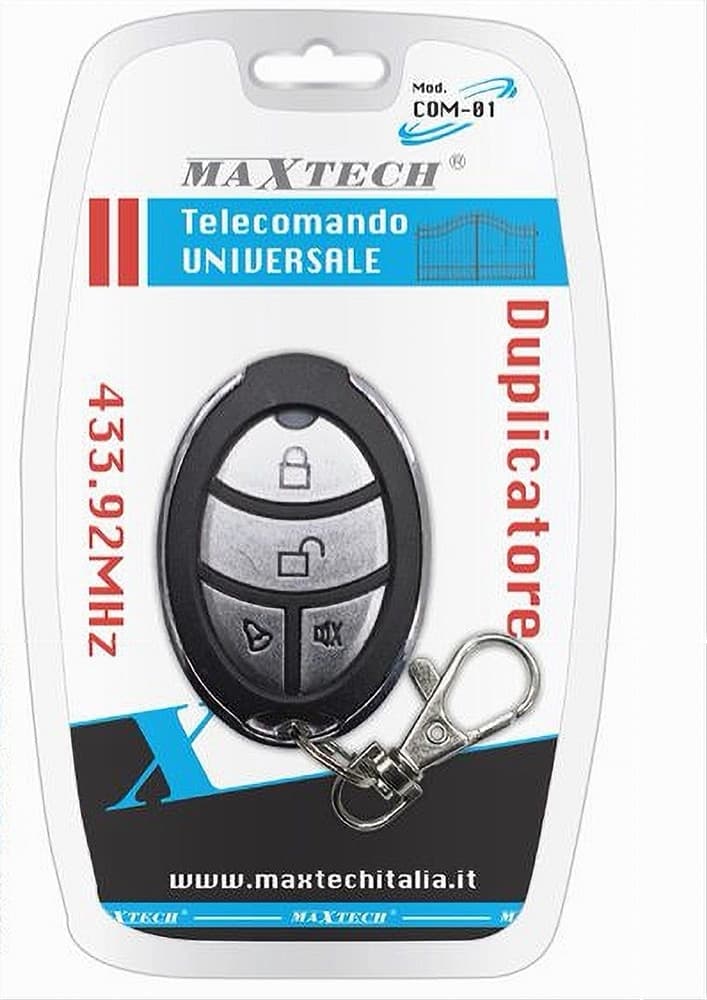 TELECOMANDO DUPLICATORE UNIVERSALE CANCELLO 433.92MHZ CANCELLI MAXTECH COM-01 - 2