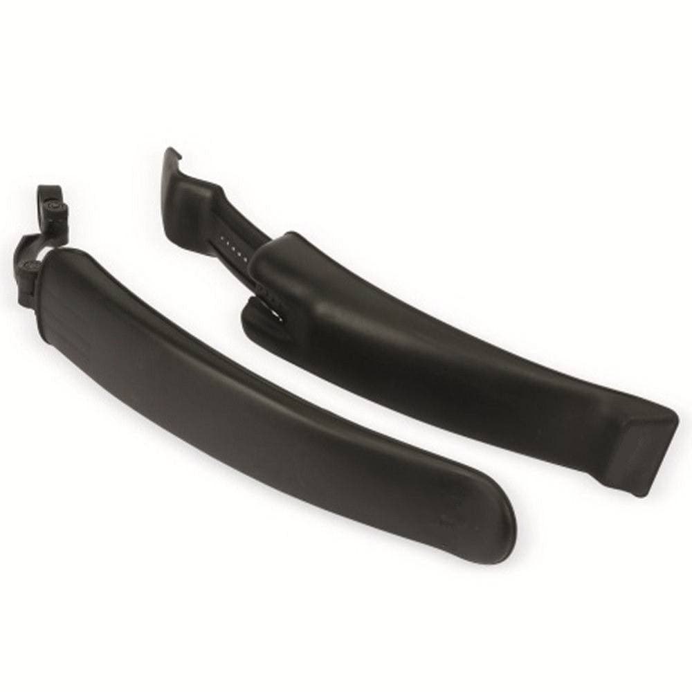 SET 2 PARAFANGHI PER BICICLETTA 24 - 26'' PARAFANGO ANTERIORE E POSTERIORE NERO - 3