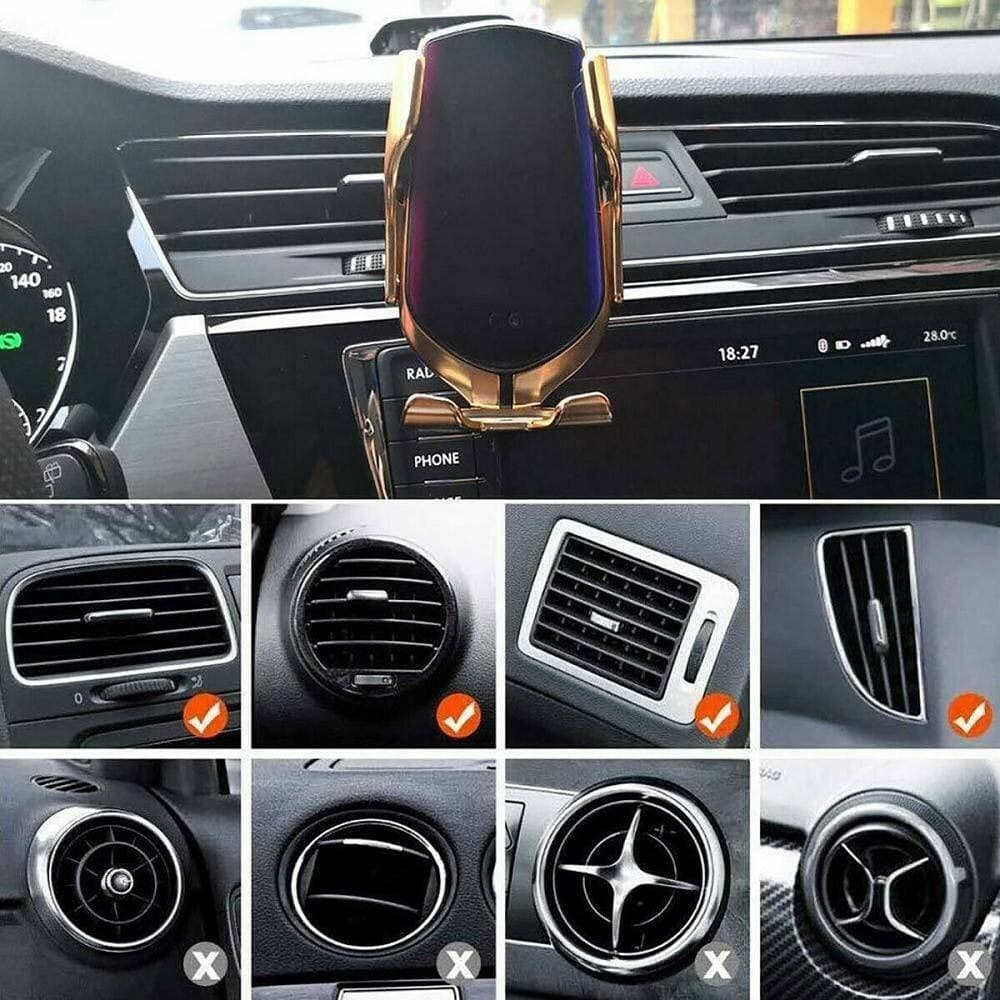 CARICABATTERIE PER AUTO WIRELESS SUPPORTO SMARTPHONE R1 CON SENSORE DI APERTURA - 5