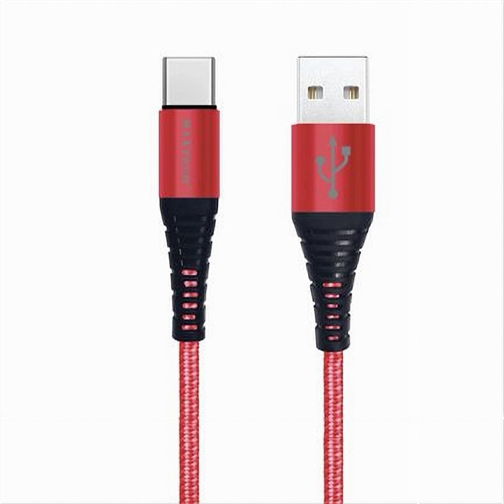CAVO USB TYPE-C RICARICA VELOCE 3A 2.5 METRI TRASFERIMENTO DATI MAXTECH F-TC010 - 7