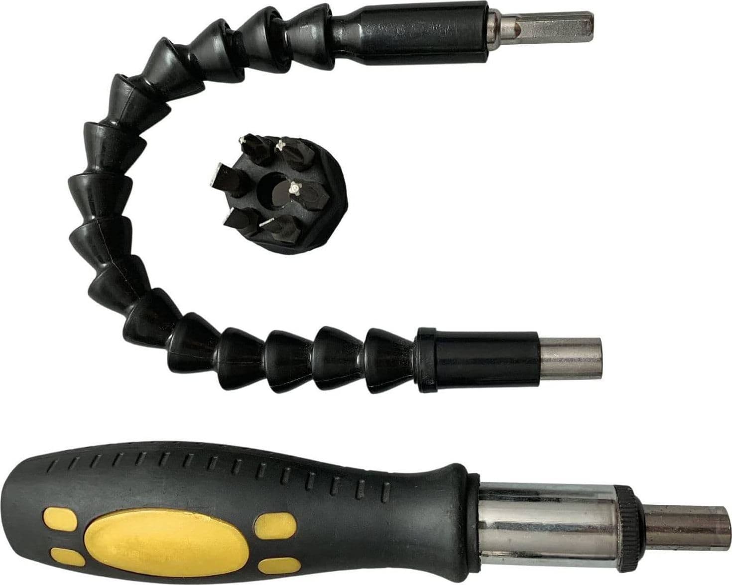 CACCIAVITE CON ESTENSIONE FLESSIBILE E CON PUNTE DI RICAMBIO 8 IN 1 - 8