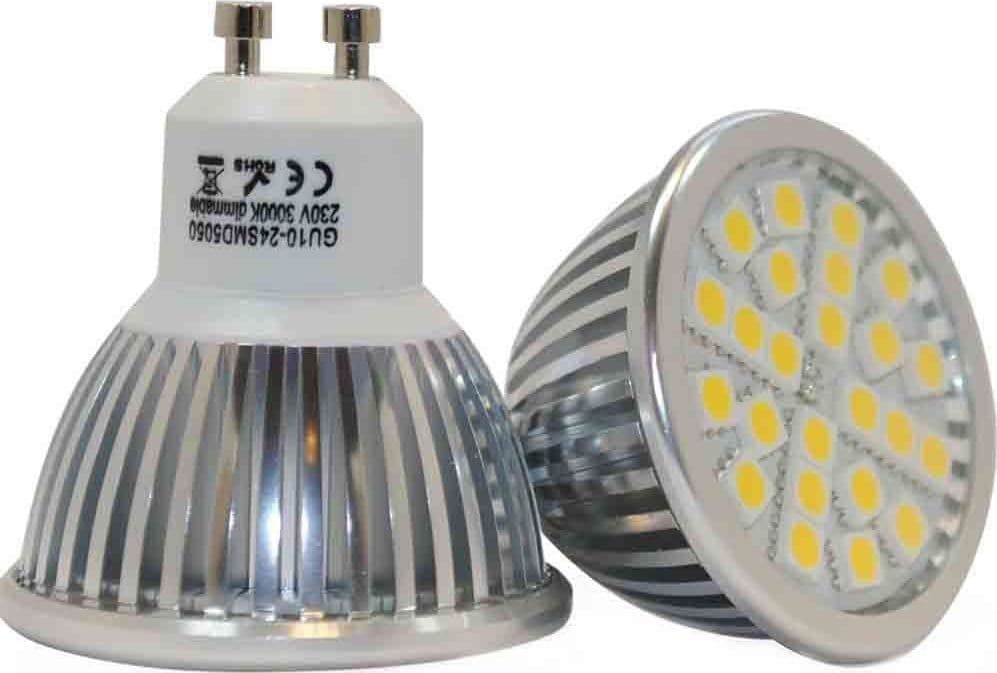 LAMPADINA FARETTO A LED DICROICA FARETTO GU10 8 WATT 2700K LUCE BIANCO CALDO