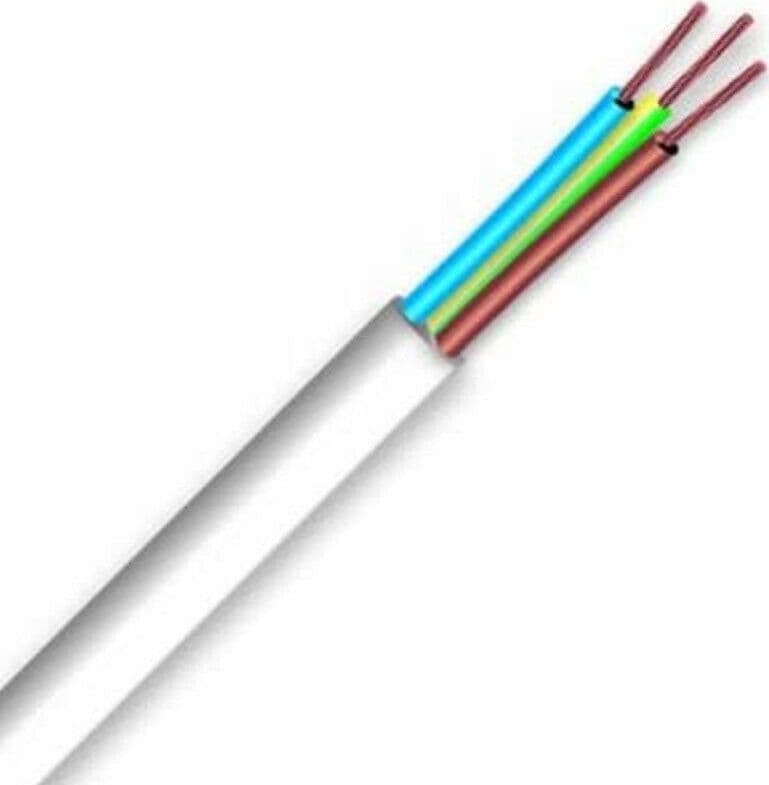 CAVO ELETTRICO PROLUNGA 10MT 3G1.5 MM H05VV-F MATASSA FILO ELETTRICO BIANCO - 2