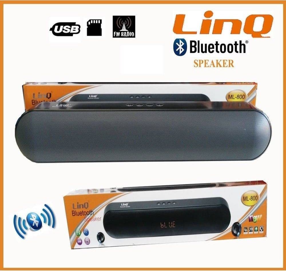 CASSE SPEAKER BLUETOOTH WIRELESS 3D RADIO LETTORE MICROSD USB LINQ ML-800 - 2