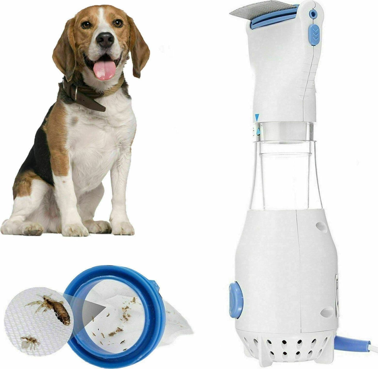 PETTINE LED ELETTRICO ASPIRA ELIMINA PIDOCCHI LENDINI E UOVA CAPELLI BAMBINI - 4