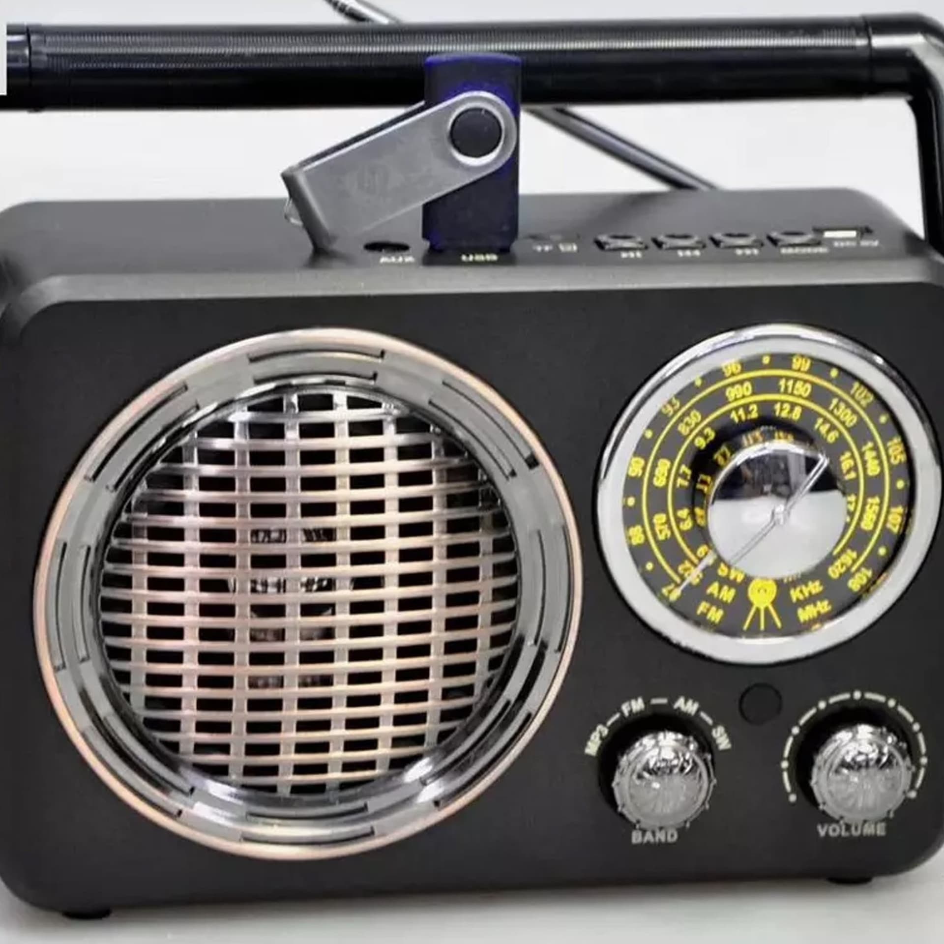 CASSA SPEAKER ALTOPARLANTE BLUETOOTH USB VIVAVOCE PORTATILE VINTAGE MK-612 - 4