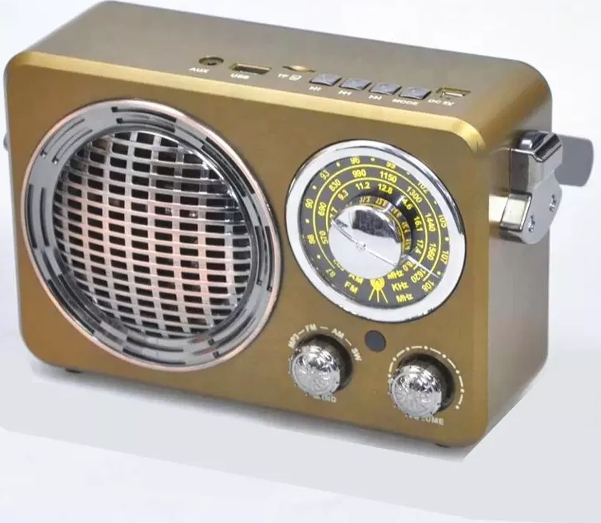 CASSA SPEAKER ALTOPARLANTE BLUETOOTH USB VIVAVOCE PORTATILE VINTAGE MK-612 - 5