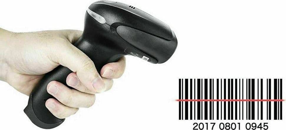 LETTORE DI CODICE A BARRE BARCODE SCANNER SENZA FILI WIRELESS LASER Q-A203 - 5