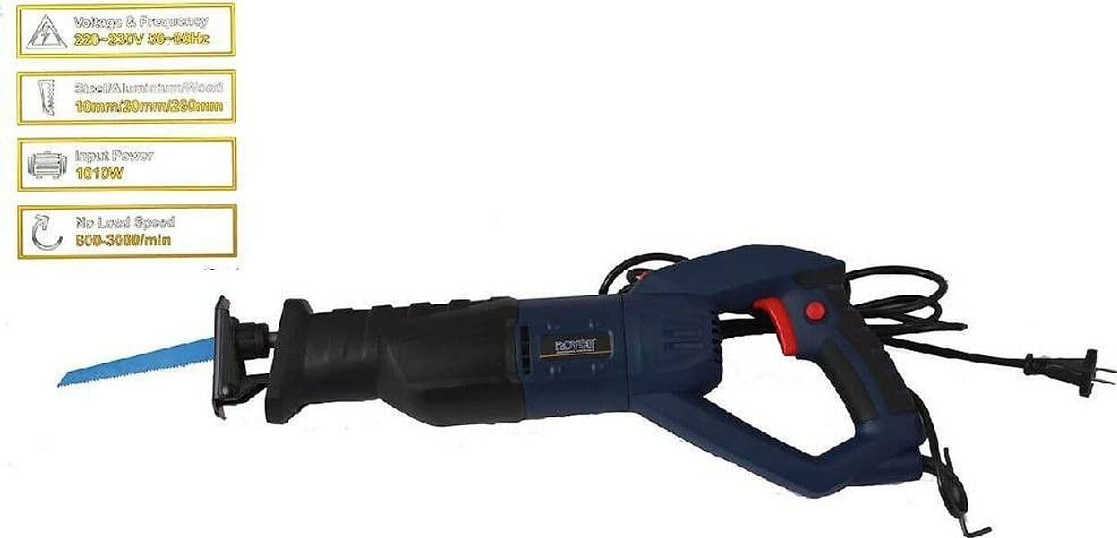 SEGHETTO A GATTUCCIO ELETTRICO SEGHETTO 1010 WATT 2 LAME LEGNO METALLO RRS260 - 4