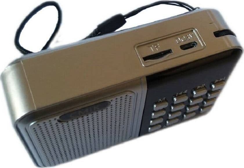 MINI RADIO PORTATILE RADIOLINA FM LETTORE MP3 USB TF MICROSD CMIK MK-140 - 4