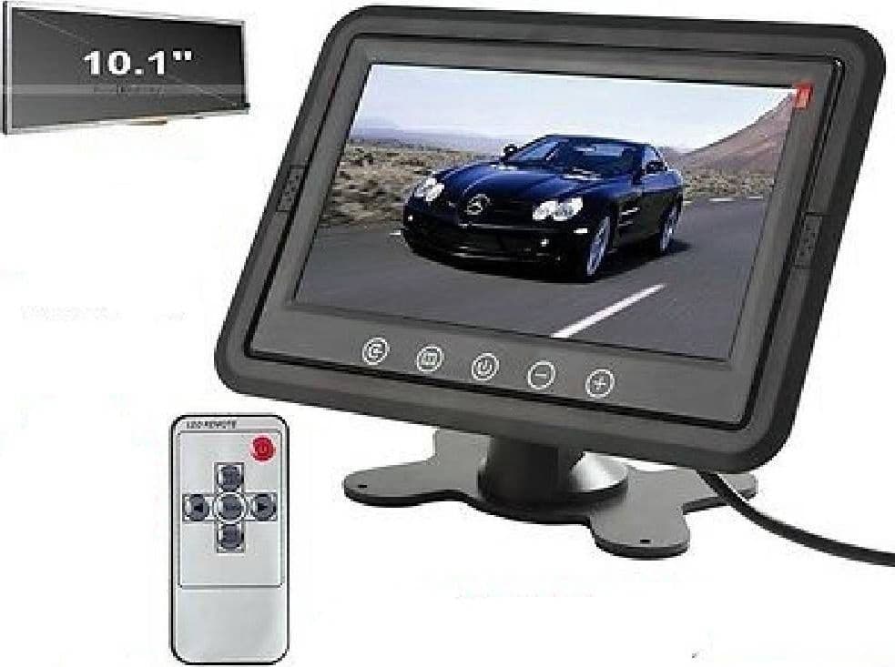TV TELEVISORE MONITOR LCD DIGITALE 10.1" TFT LED HD POGGIATESTA SORVEGLIANZA AV - 3