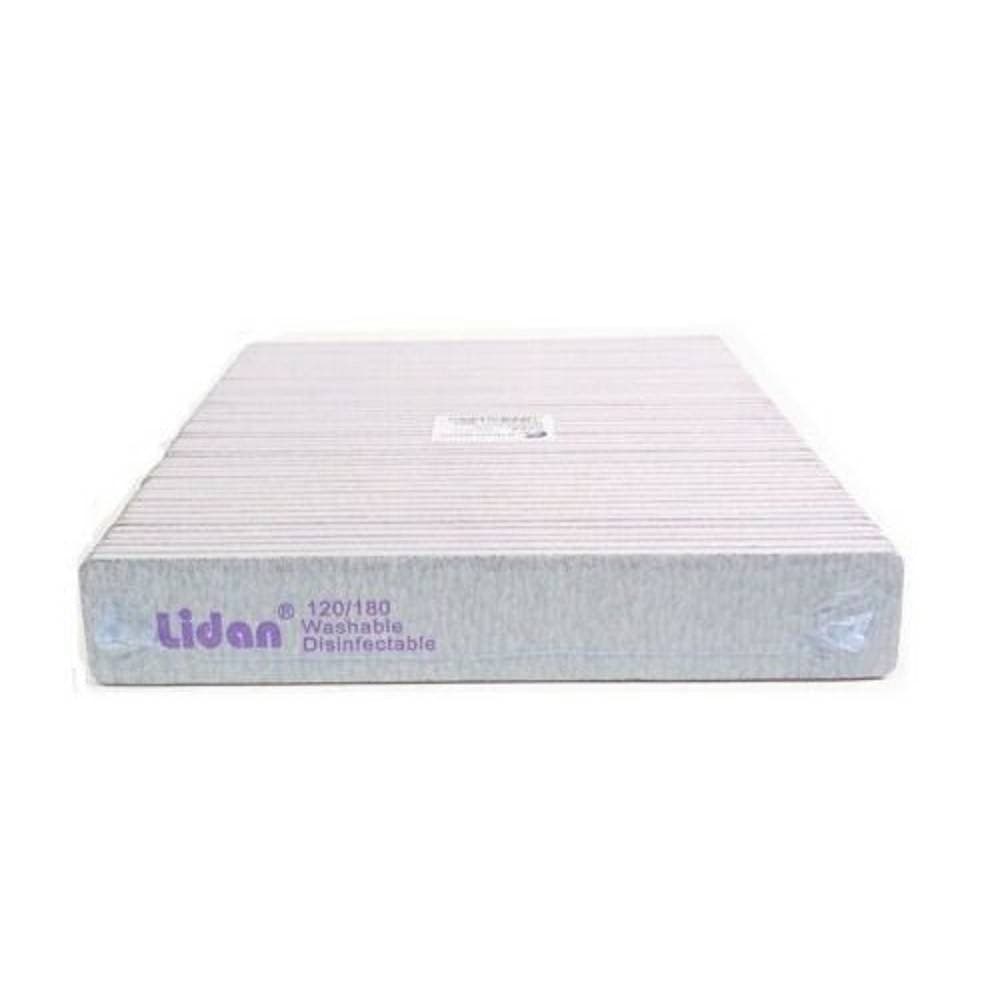 48 LIME CURVE RETTANGOLARI GRANA 120/180 RICOSTRUZIONE UNGHIE MANICURE