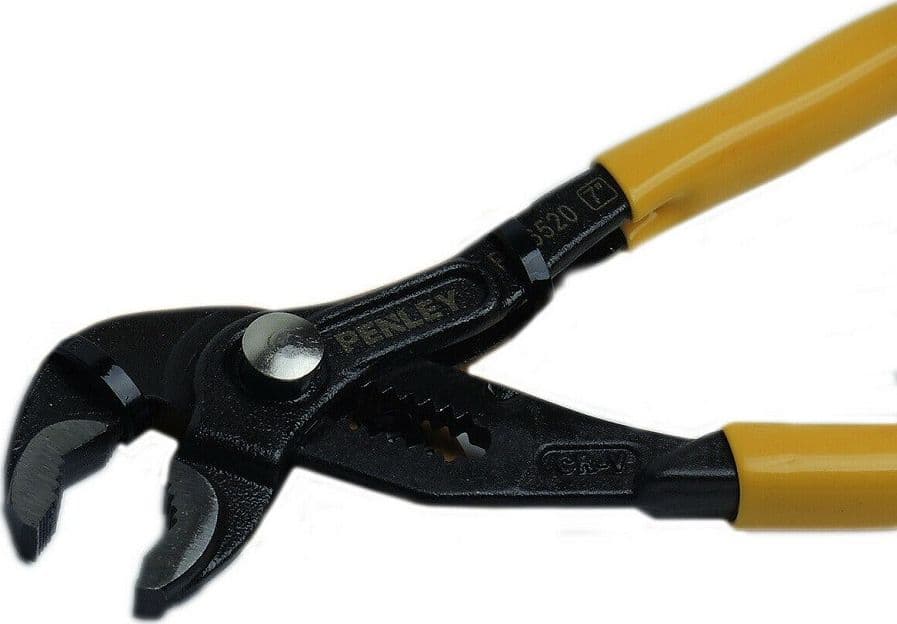 PINZA A PAPPAGALLO 7" 175MM REGOLABILE CROMO VANADIO MANICO ANTISCIVOLO POLIGRIP - 2
