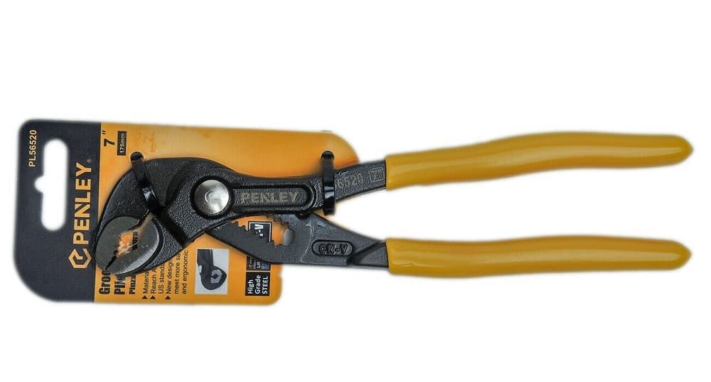 PINZA A PAPPAGALLO 7" 175MM REGOLABILE CROMO VANADIO MANICO ANTISCIVOLO POLIGRIP - 3