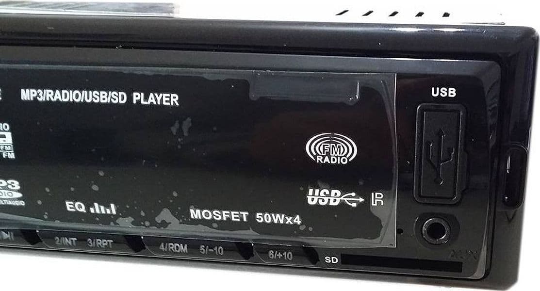 STEREO AUTORADIO AUTO CAMPER RADIO FM MP3 PORTA USB SD LCD 50WX4 RCA GT-1245E - 6