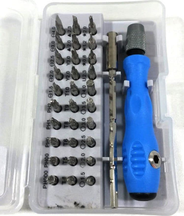 SET 32 IN 1 PUNTE DI PRECISIONE CACCIAVITI TORX PER CELLULARI OROLOGI PC 7389C - 5