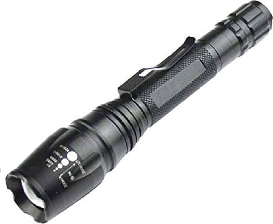 TORCIA 100000 LUMEN TATTICA / MILITARE SOS LED T6 RICARICABILE ZOOM 8668-T6 - 5
