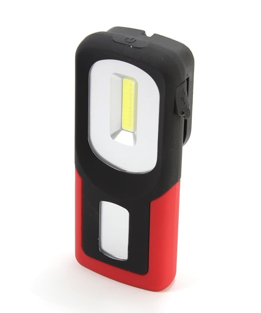 LAMPADA TORCIA LAVORO CALAMITA PORTATILE LED RICARICABILE BASE MAGNETICA GANCIO - 5