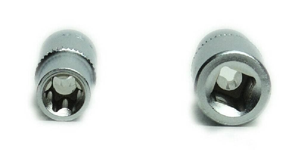 SET 7PZ 6 CHIAVI BUSSOLA TORX 1/4" SCANALATI STRISCIA CLIP MILLERIGHE CHIAVINO - 5