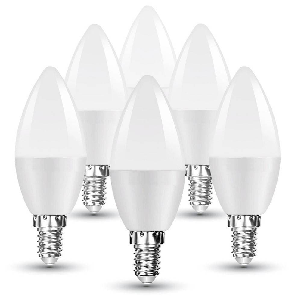 5 LAMPADINE LED E14 C37 CANDELA 4,5W LUCE CALDA FREDDA NATURALE SAMSUNG V-TAC255 - 2