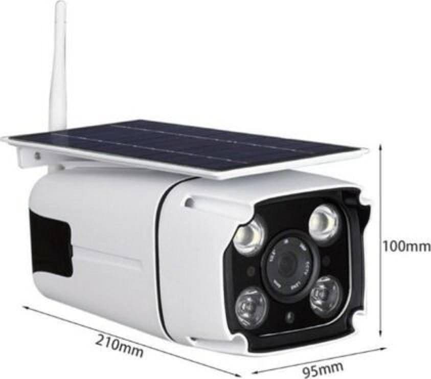TELECAMERA CON PANNELLO SOLARE WIFI DA ESTERNO IP67 2.0MP SENSORE PIR 202 HAD - 4