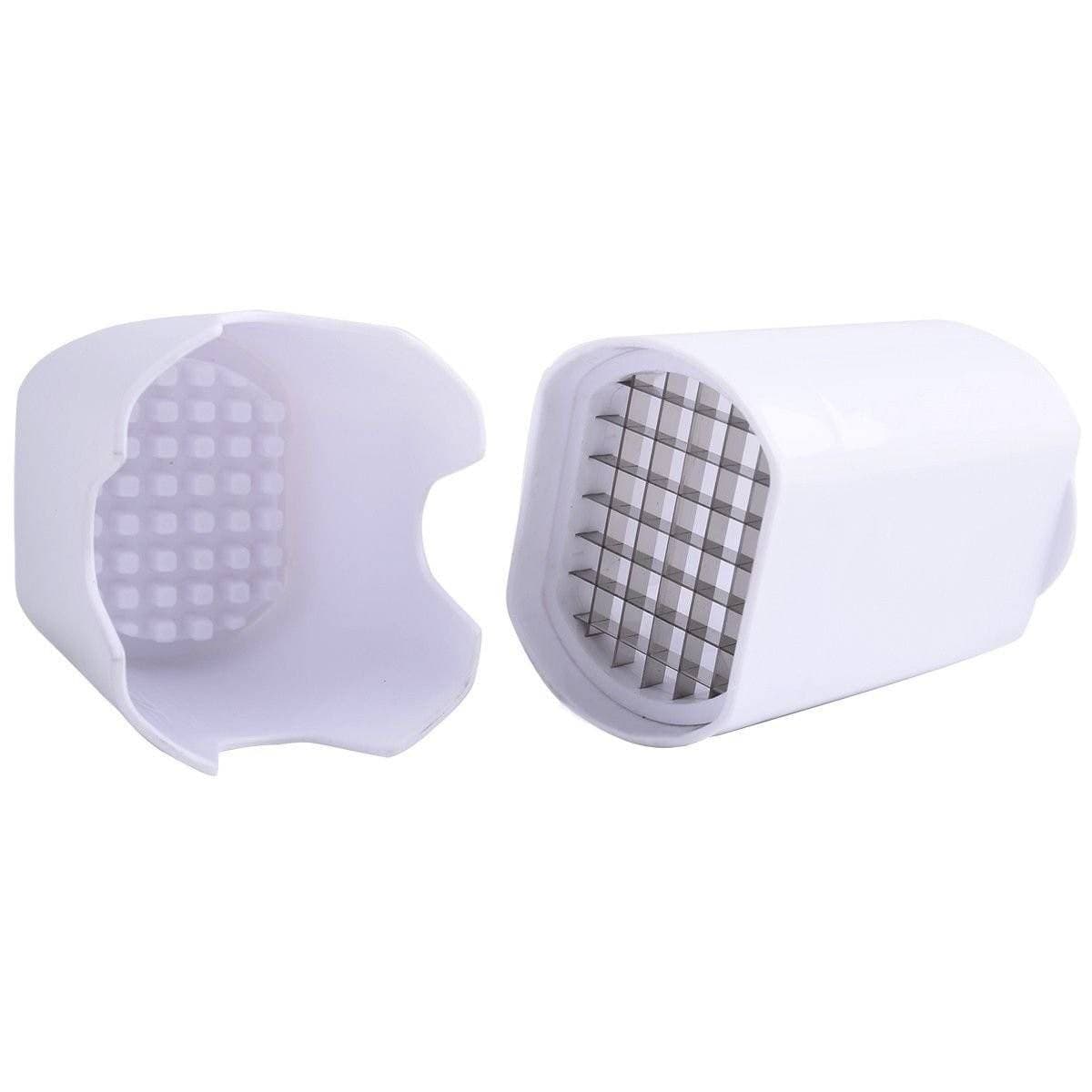 TAGLIA AFFETTA PATATE A BASTONCINO FRIZZY LAME ACCIAIO CUCINA PATATINE FRITTE - 4