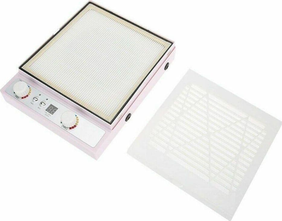 FRESA PER UNGHIE ASPIRATORE PROFESSIONALE LAMPADA LED KIT 3 IN 1 NAIL MANICURE - 4